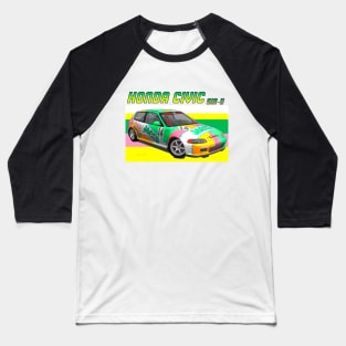 Honda Civic SiR-II Baseball T-Shirt